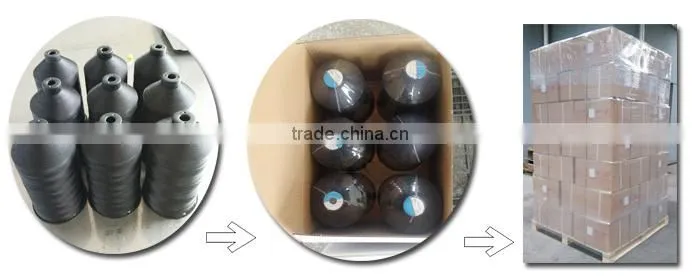 210D/4 Polyester high tenacity sewing thread with dyeing tube