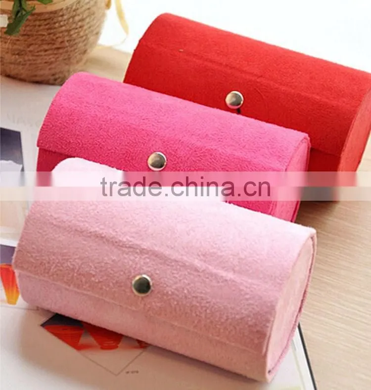 New Arrival 3 Layer Folding Jewelry Box,Velvet organizer box for jewelry