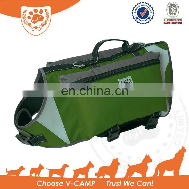 Adjustable & reflective Dog Backpack and outdoor harness