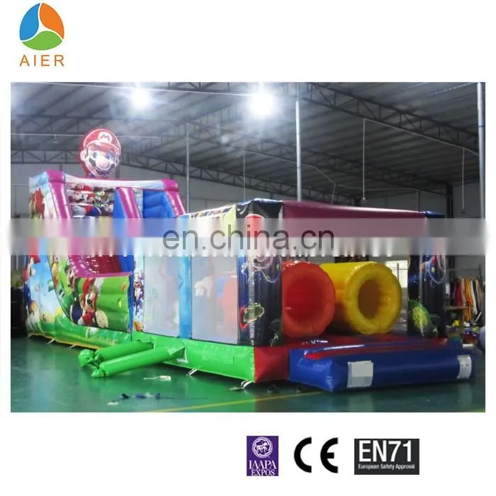 2017 Aier guangzhou Hot sale amusemet park colorful inflatable slides for kids