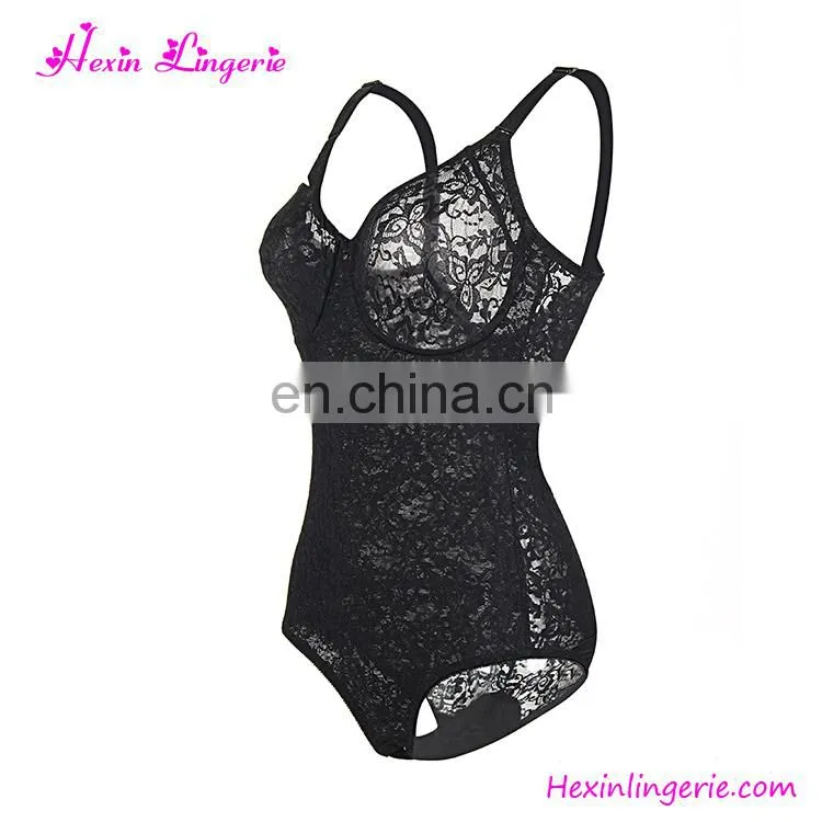 Plus Size Jacquard Lace Up 24 Steel Boned Gothic Body Shaper Corset