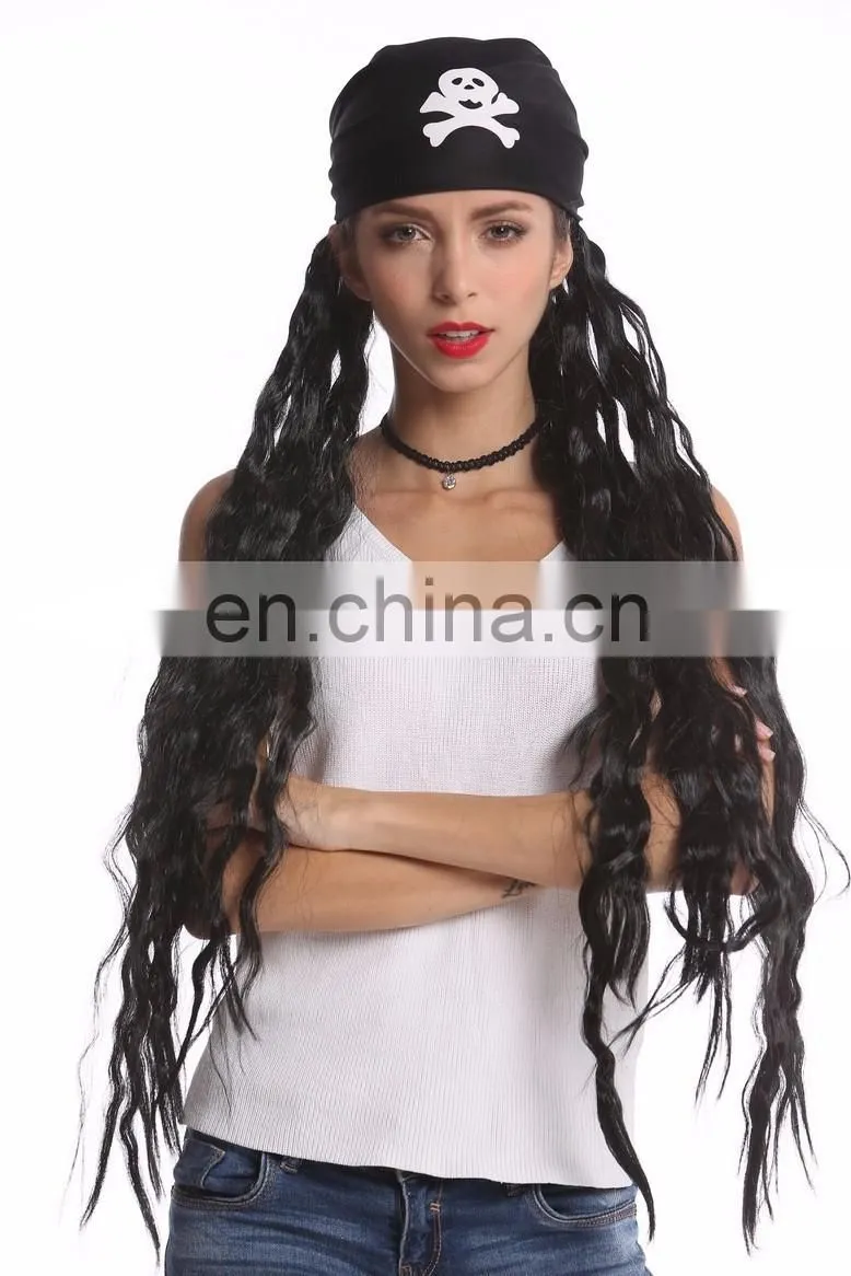 Carnival long rasta Pirate party wigs P-W234