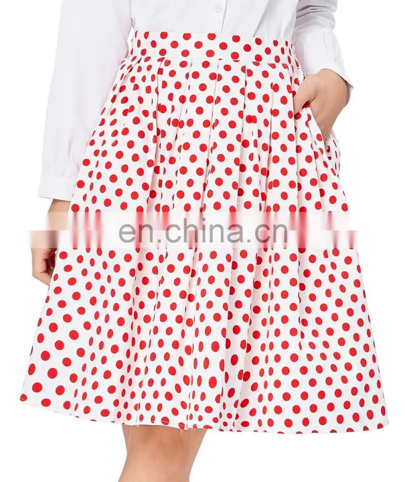 19 Colors ! Grace Karin Cheap Occident Short 50s Retro Vintage Cotton Fraric Skirt CL6294-10#