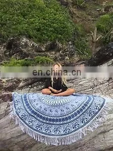 Hippie Round Mandala Tapestry Wall Hanging Indian Beach Throw Towel Yoga Mat