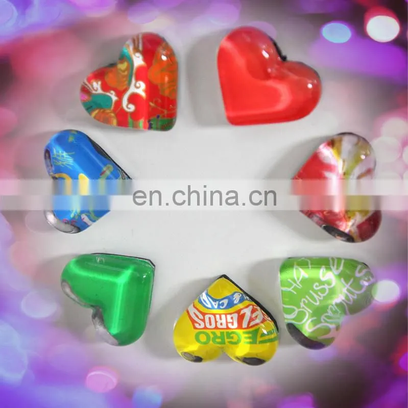 Fashional crystal glass fridge magnet for promotion gifts