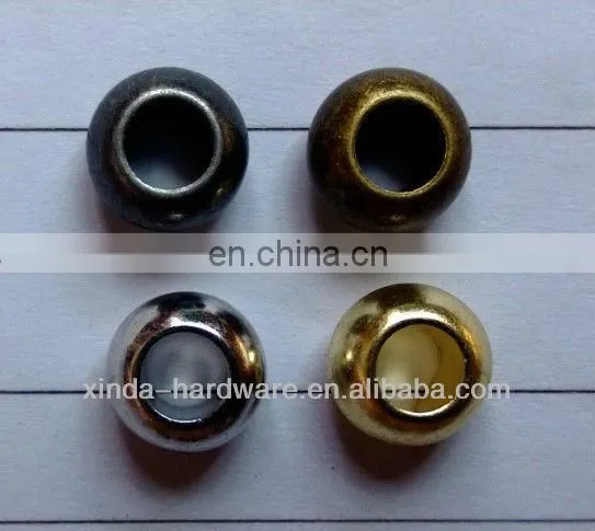 Anti silver color Alloy metal stopper metal bead for garment simple stopper