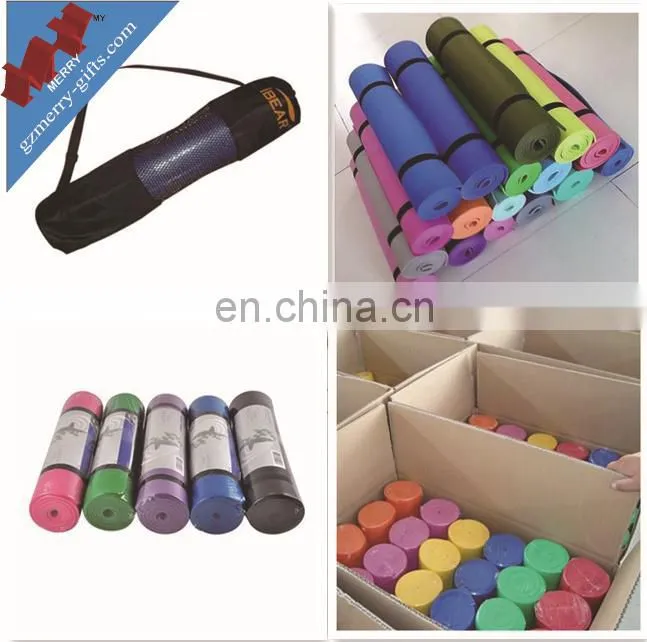 Gym home exercise wholesale eco yoga mat tpe with vent bag