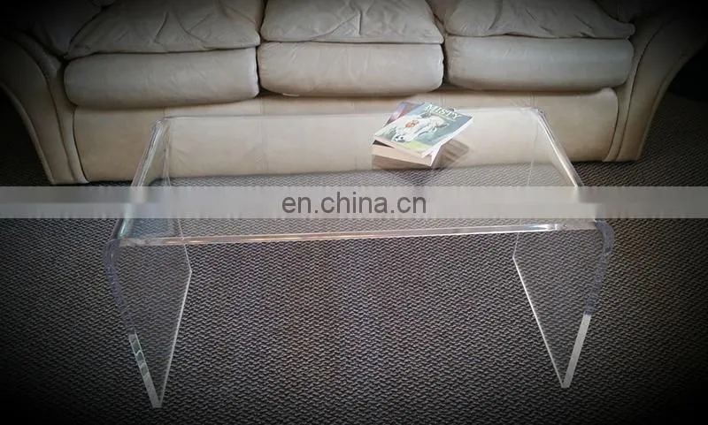 Hot sale high quality clear plexiglass coffee table