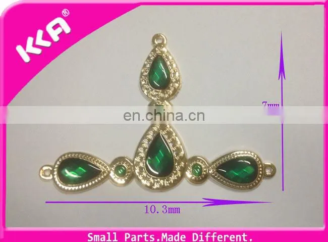 Latest design plastic woman shoes buckle decration