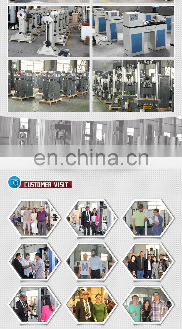 Hot selling hydraulic brick compression 200ton equipment compressive strength testing machine concrete made in China