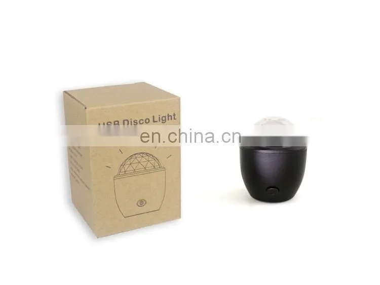 2019 Sound Control Custom Magic Disco Ball Laser Light Moving Lights Portable Colorful 5v 3w Usb LED Using Disco Light RGB 30 80