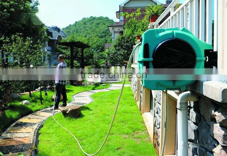(73545) garden easy-operated retractable automatic hose reel irrigation machine