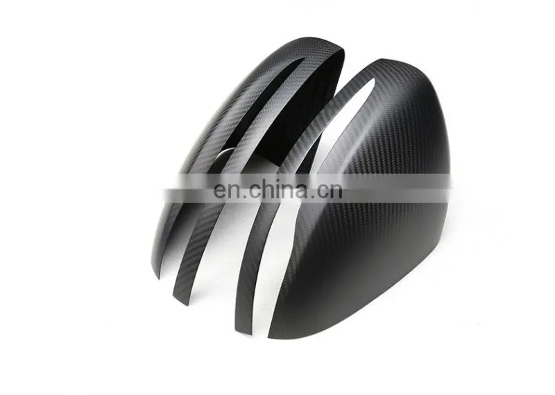 Matt black dry carbon fiber mirror cover for Mercedes GLC class W253 S class W222 C class W205 E class W213 W238