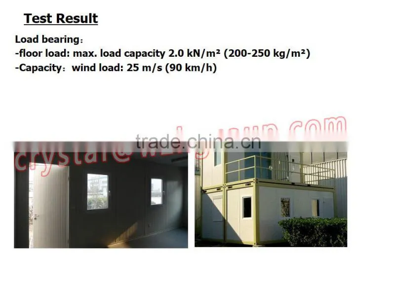 20ft shipping container prefab hotel made in china