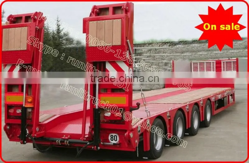 low bed semi trailer