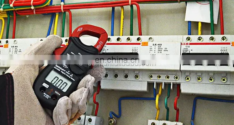 Allosun Handheld clamp meter digital AC DC Volt AC Amp OHM LCD Audible Diode Tester Portable Handheld Clamp Multimeter
