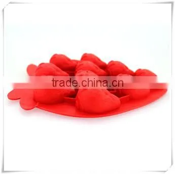 BC0001 nicole strawberry wholesale silicone ice cube tray