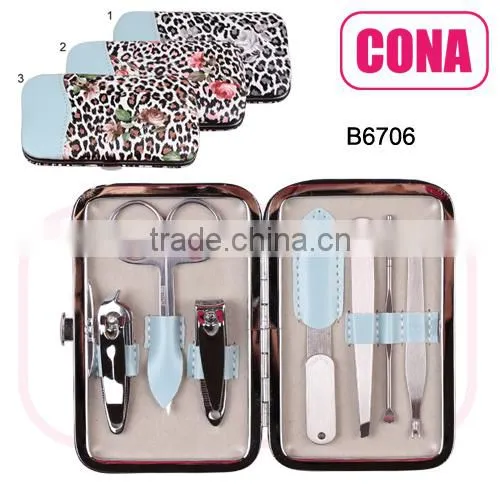 fashion 7pcs metal manicure set
