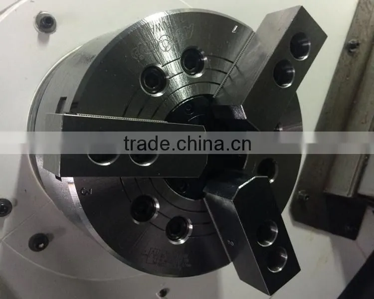 CKX500F China Big Spindle Bore 82mm Slant Bed CNC Lathe with 8/12 station hydraulic tool turret and tailstock