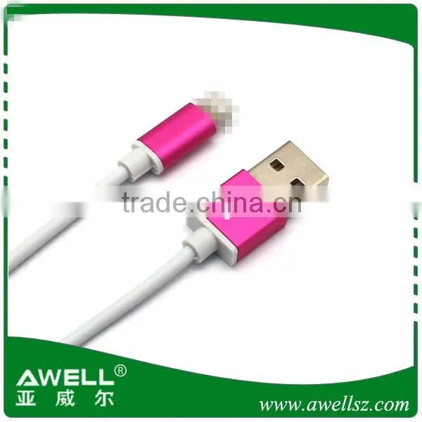 New arrival aluminium shell USB Cable for iphone 5/6/6s/6plus cable Charging & Syncing Devices