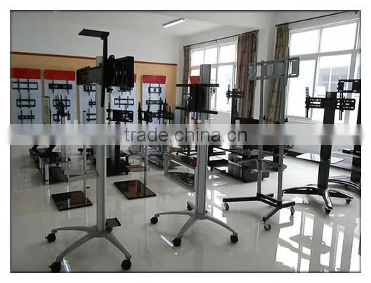 High quality modern LED tv cart with wheels TV mount