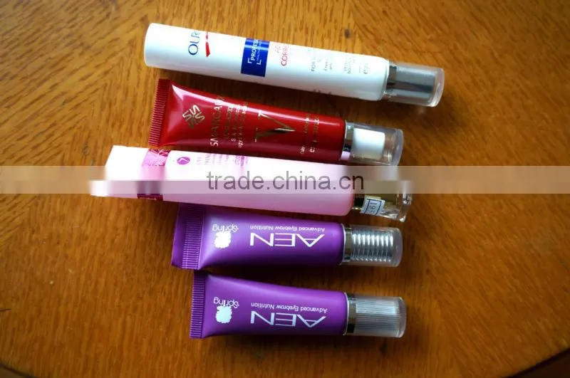 Soft tube for cosmetic packaging, plastic cosmetic containers,cosmetic plastic tube