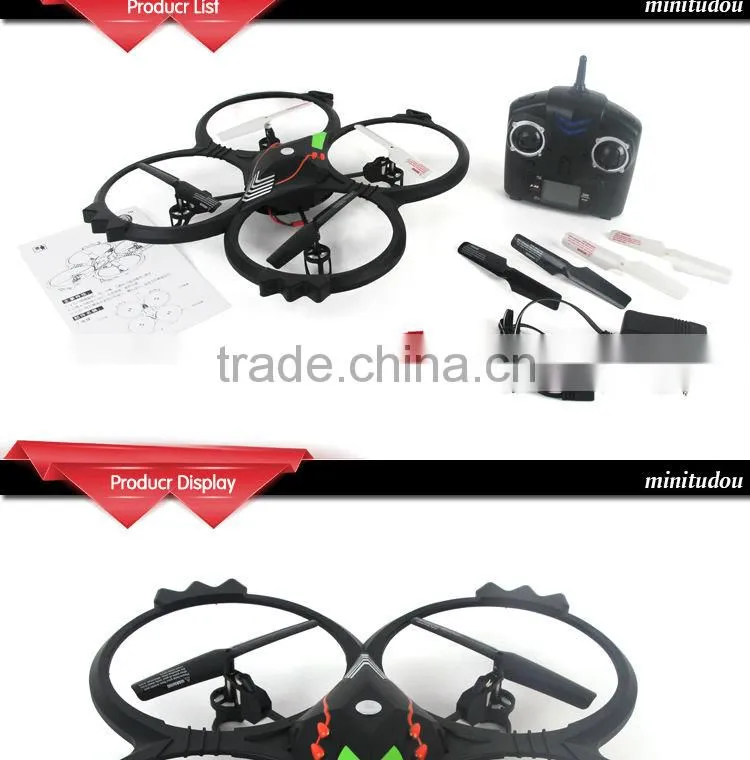 New Arrived model aircraft 2.4G 6 Axis 4 Channel RC quadrocopter with lights UFO RC drone with desirable camera