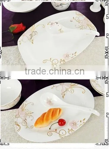 56 pcs Middle East Style Ceramic Dinnerware Tableware Set