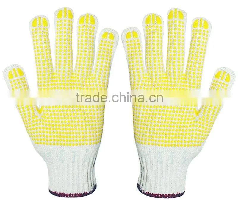 Good Quality and Low Price PVC Dotted Cotton Working Glove