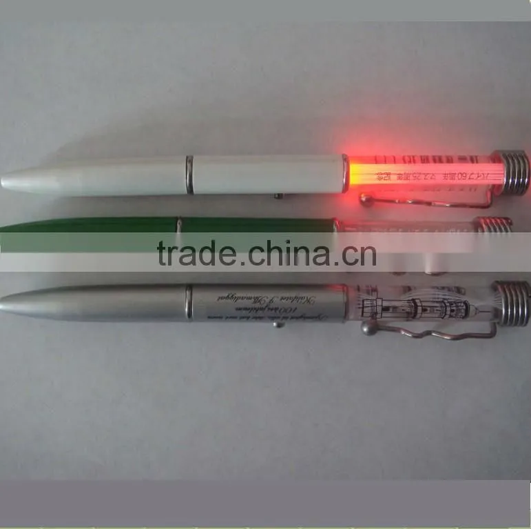 2014 hpt selling Slim squiggle clip pen for promotional gifts ,school and office supplying & led uni ball pen