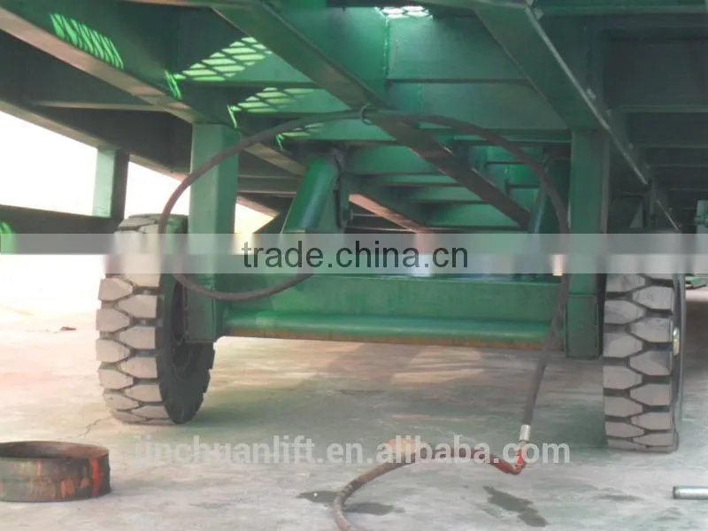 Loading ramp 10 Ton stable hydraulic mobile yard loading ramp