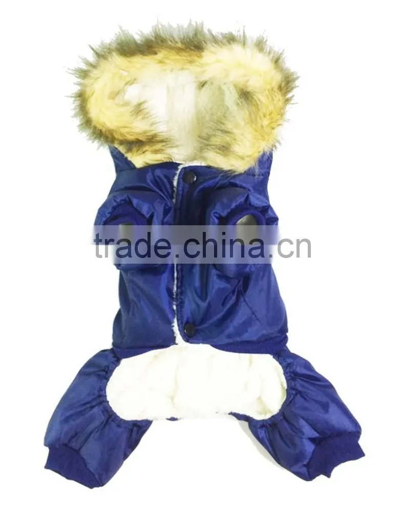 Fit for Winter Stylish the Arctic Ocean Blue Dog Skiwear Pet Apparels