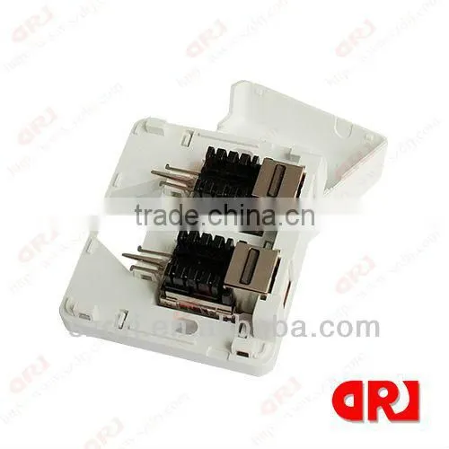 Double Port FTP Cat6 Surface Mount Box