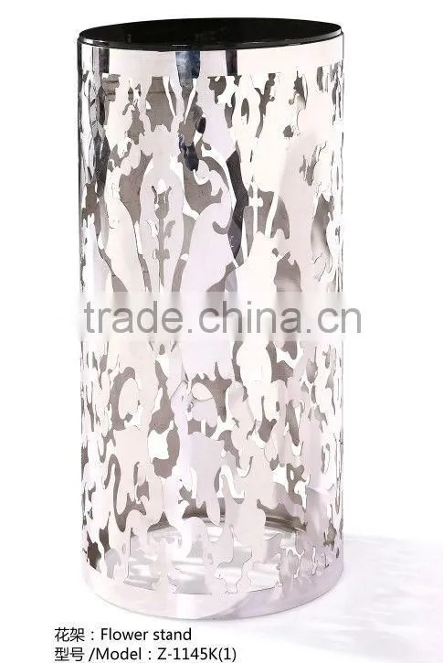 oval glass top pattern steel frame coffee table
