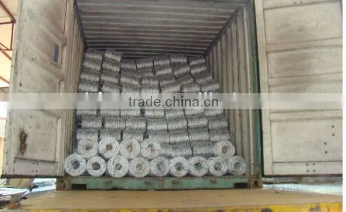 Cheap barbed wire(weight 25kg per coil )