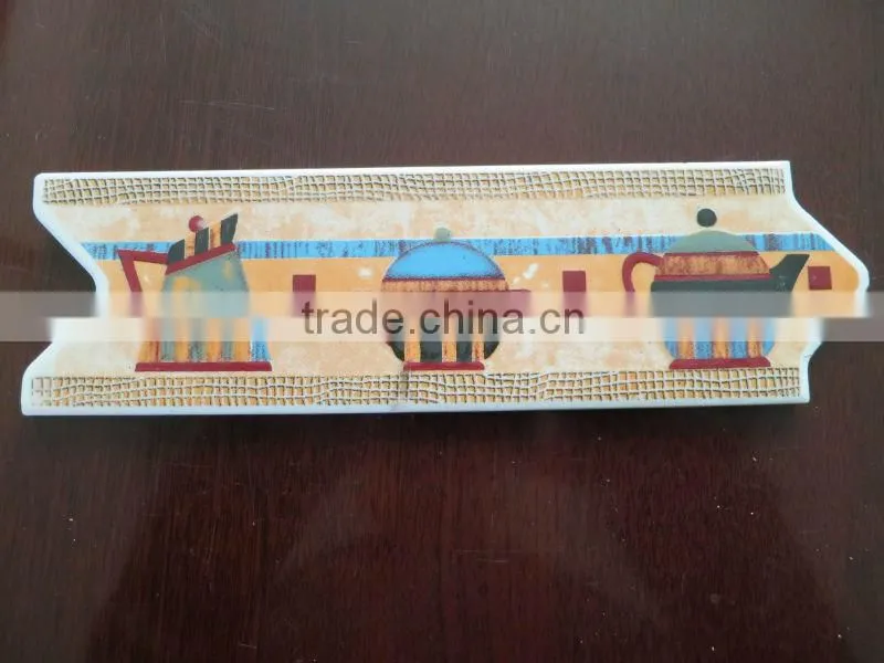 3D Digital inkjet arrow sharped Interlock Border tile