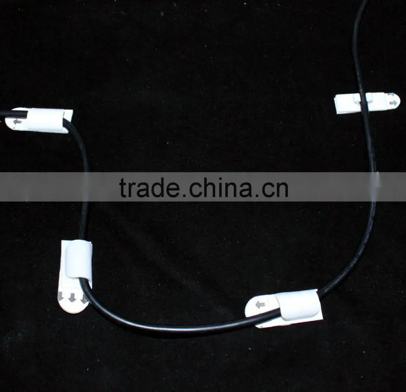 plastic self adhesive removable car cable holder