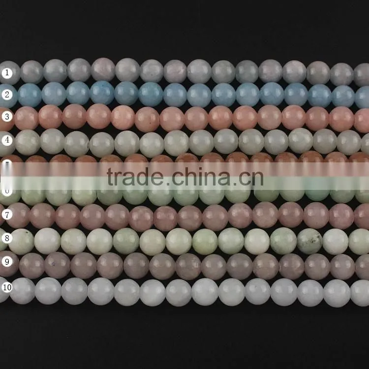 YJ1123-9 Light brown polished Round Jade gemstone Bead