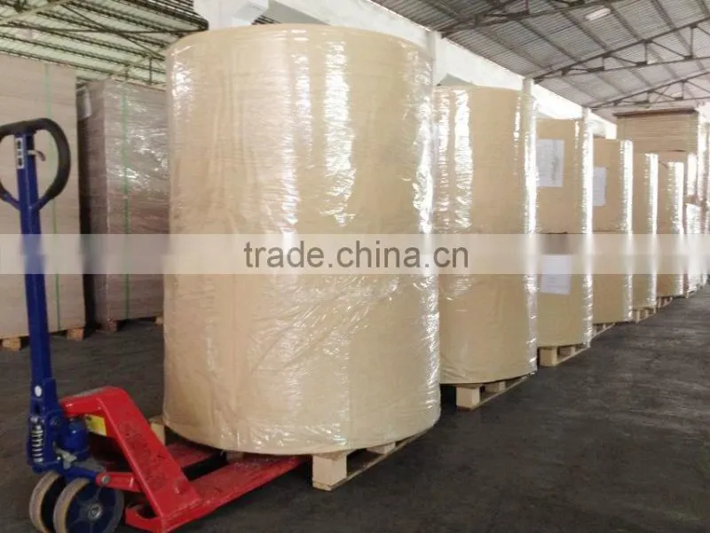 Grey board stocklot make PE coated paper,waterproof PE coating gray paper