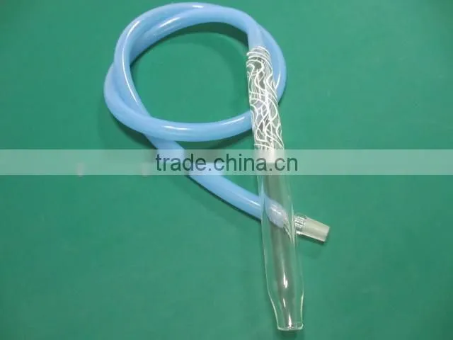 beautiful glass hookah shisha hose with mouthtip FDA/LFGB Certificate