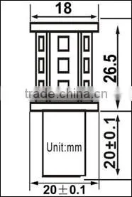 White omni Turn Light Type LED 1156 BA15s 7506 P21W Bulb