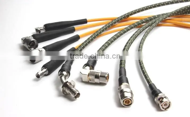 high frequency N connector cable assembly, male N connector with cable RG223 types of cable joints