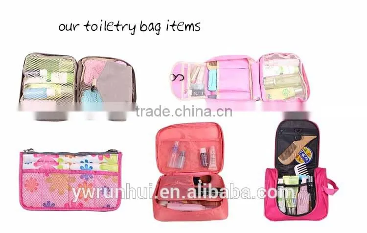 2015 promoetion LOGO print toiletry bag organizer for travel storage