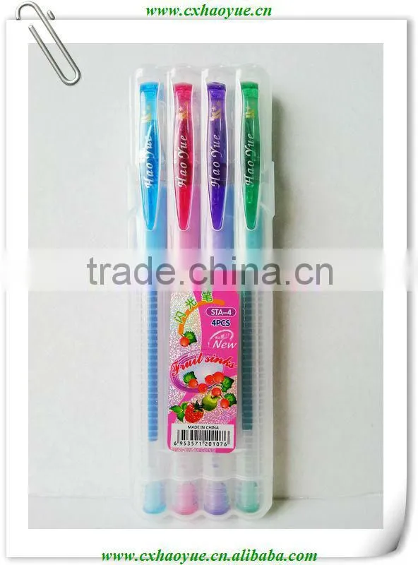 New arrival high quality 12 colors gel pen