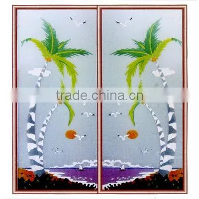 Building materials silk screen glass sheet