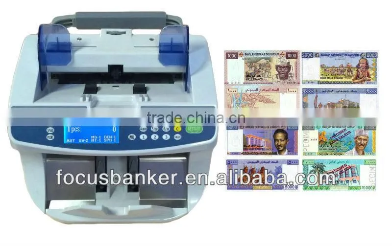 (Attractive Price! ! !) Cash Counting Machine/Notes Counting Machine for Djiboutian franc(DJF) Currency