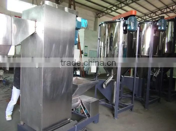 pellet shape raw material vertical mixer