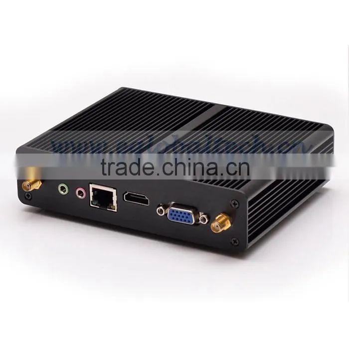 2014 best mini computer intel quad core j1900 2.0Ghz 7.5W Power HDMI VGA smallest pc aluminum 4G RAM 120G SSD windows or linux