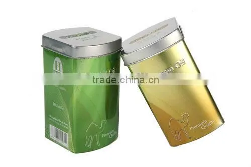 square tea tin box; chinese tea tin box with perfect embossing printing