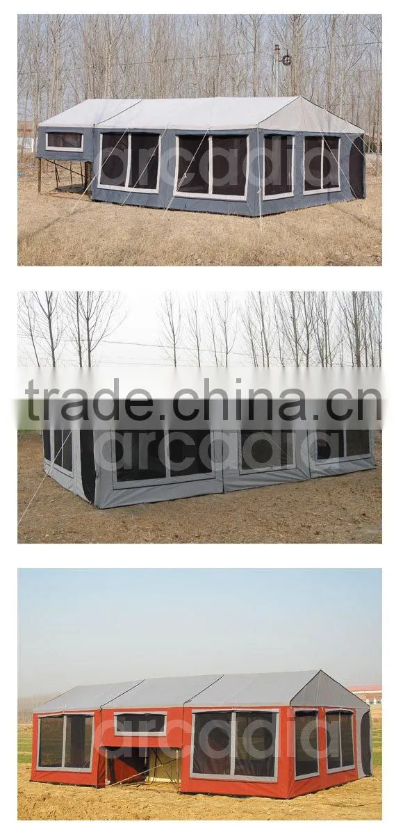 Arcadia large easy up folding camper trailer tent